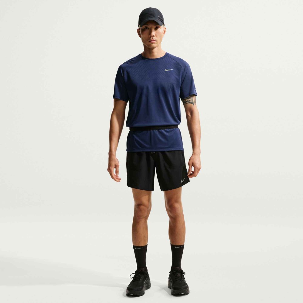 Nike M Nk Dfadv Stride Ss Top - midnight navy/reflective silv