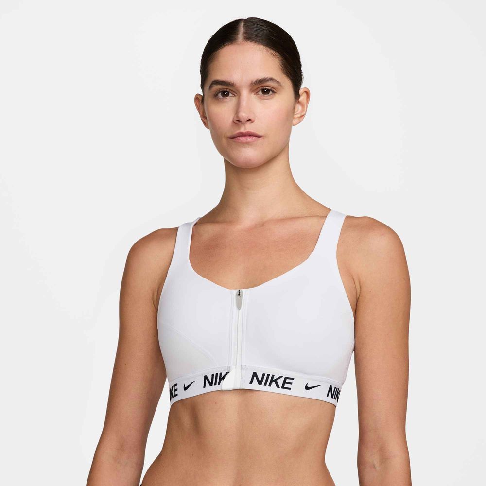 Nike W Nk Indy Hs Zip Bra - white
