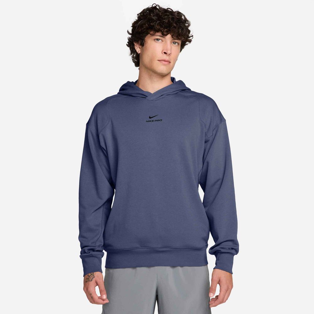 Nike M Np Df Npt Midlayer Hoodie - diffused blue/black