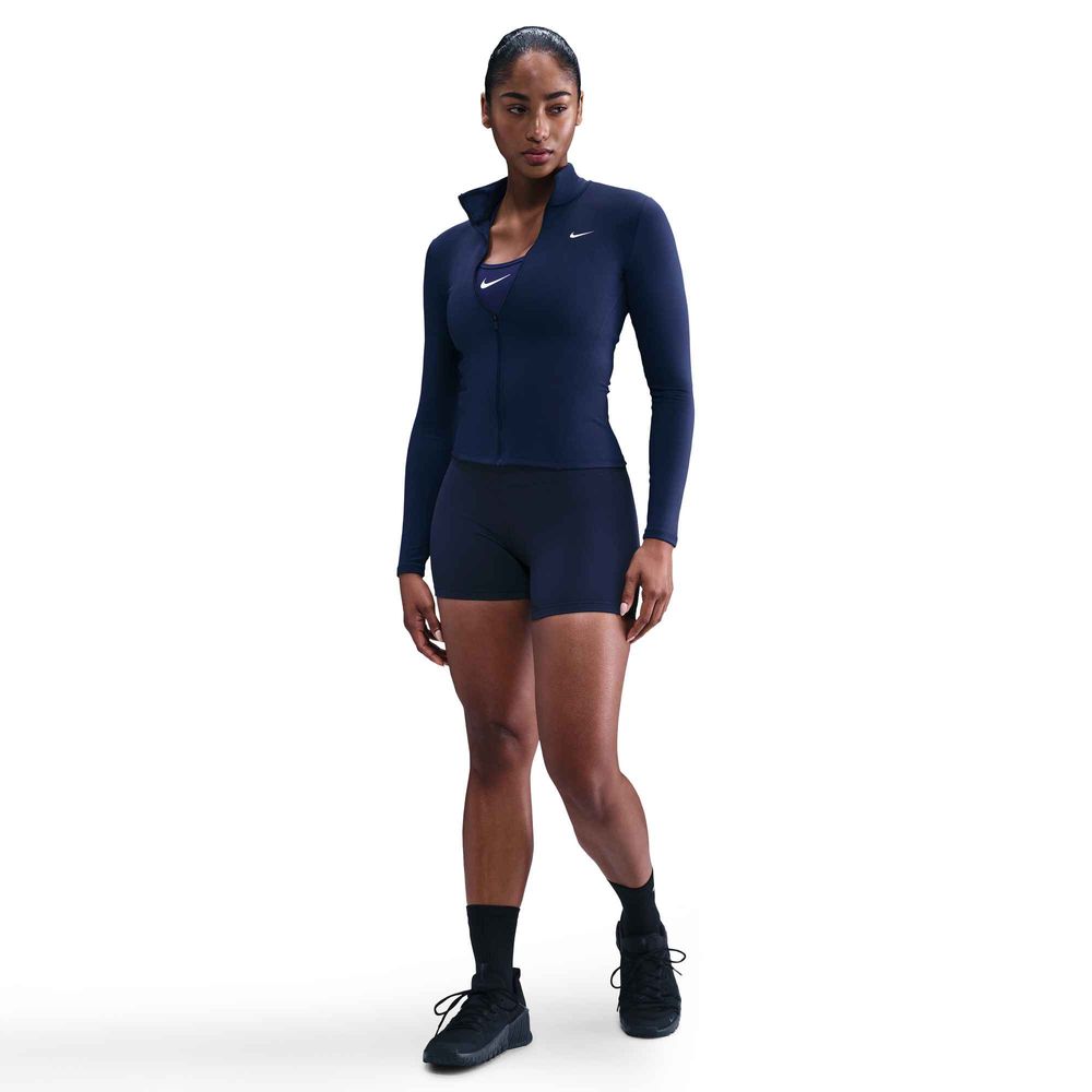 Nike W Nk One Df Fz Fitted Jacke - midnight navy/white