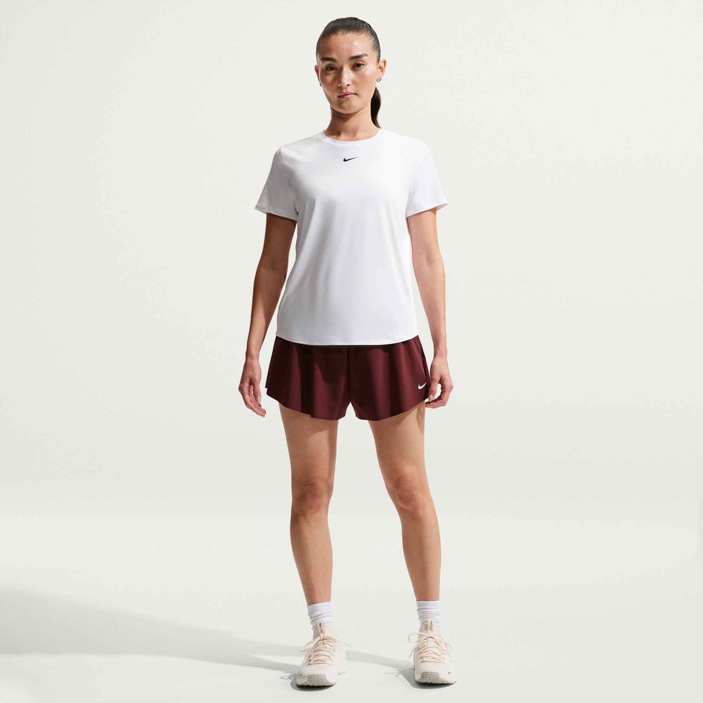 Nike W Nk One Classic Df Ss Top - white/black