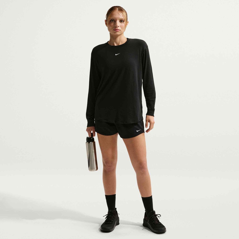 Nike W Nk One Relaxed Df Ls Top - black/white