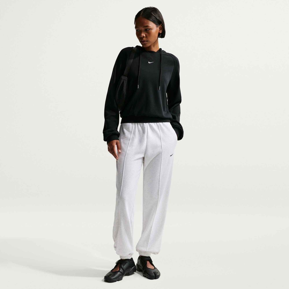 Nike W Nsw Chill Ft Hoody - black/black/sail