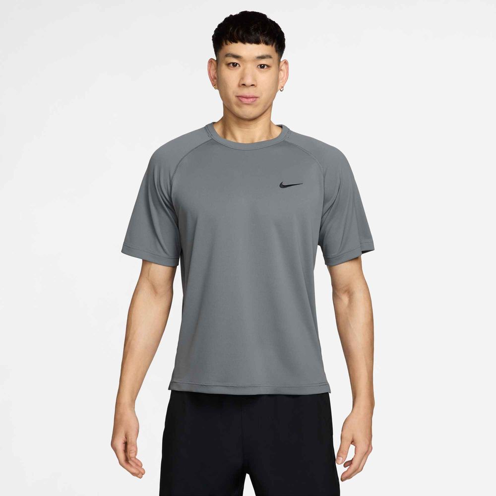 Nike M Nk Df Uv Flex Ss Top - smoke grey/black