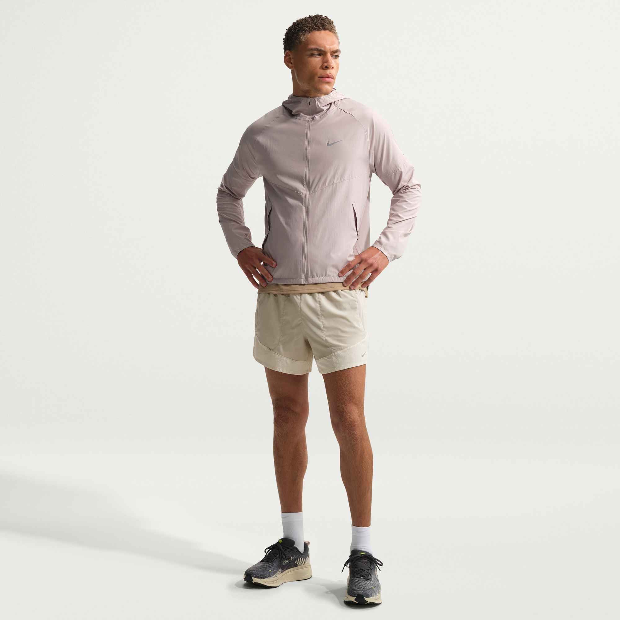 Nike M Nk Df 5Bf Stride Nvlty Short - cream ii/birch/natural/reflective s