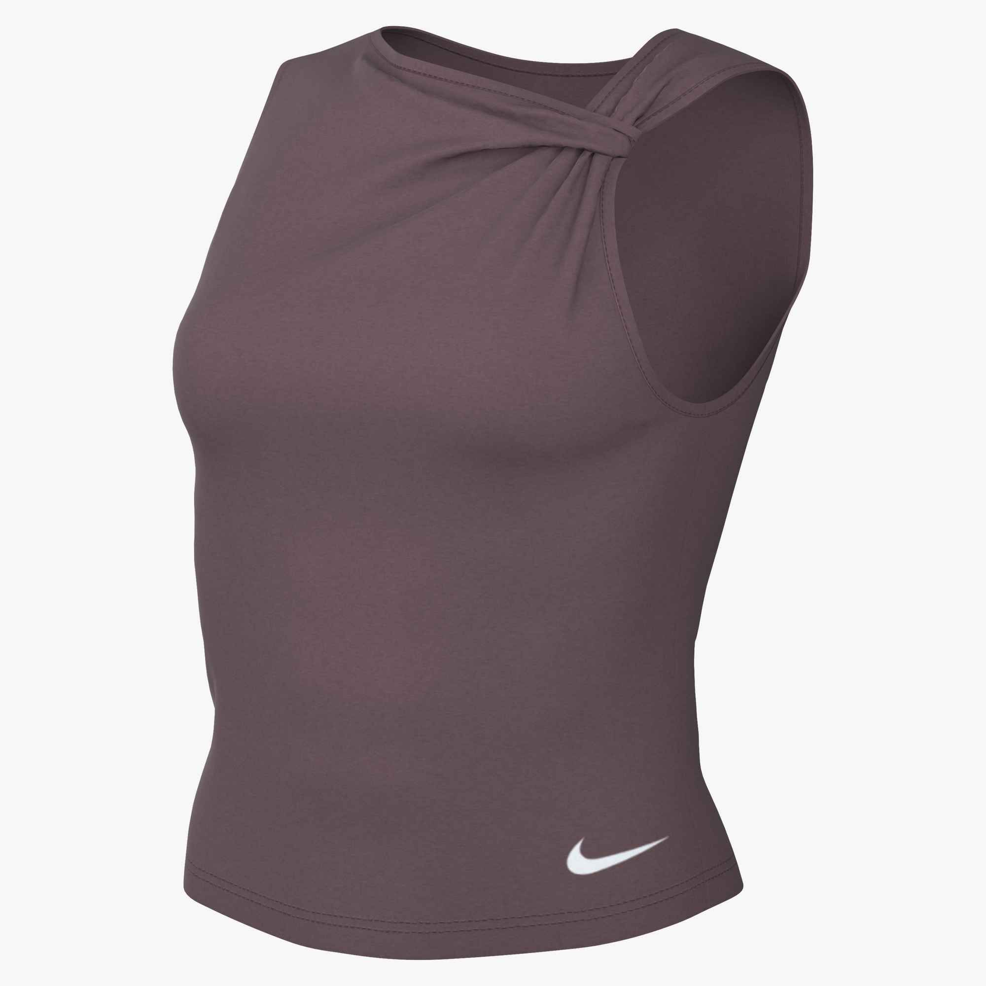 Nike W Nk One Df Tank Cpsl A - tattoo/white