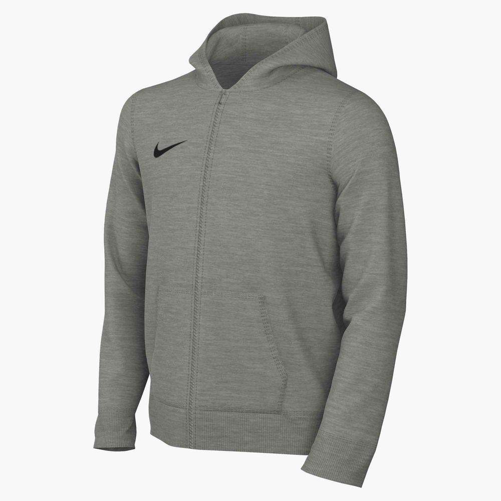 Nike Y Kinder Nk Park26 Flc Fz Hoodie - dk grey heather/black