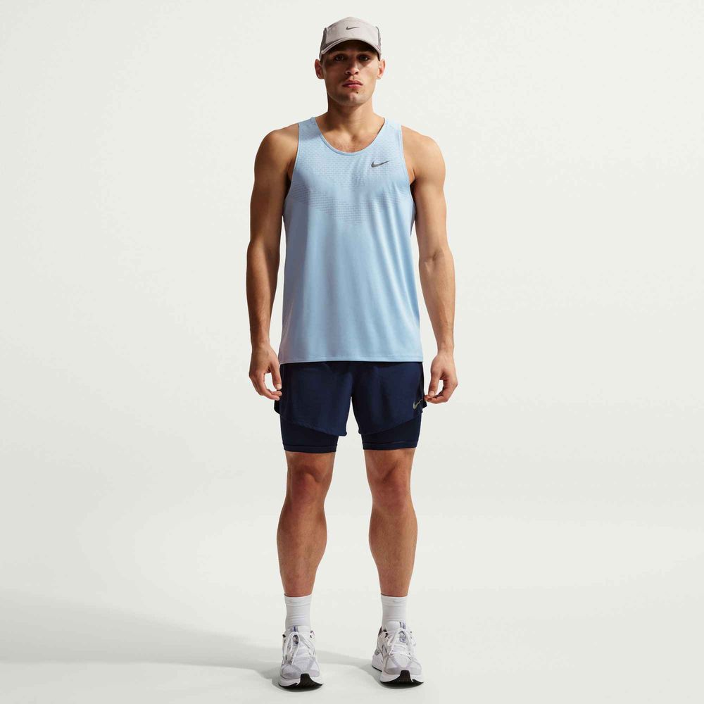 Nike M Nk Df Stride 5In Hybrid Shrt - midnight navy/reflective silv