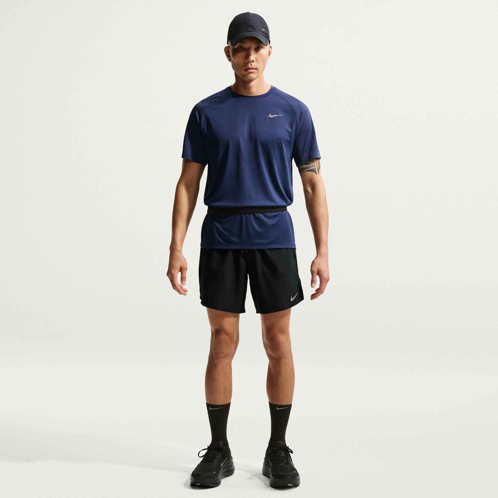 Nike Stride Dri-FIT-Laufshorts mit Futter (ca. 18 cm) Herren - Black / Reflective Silv