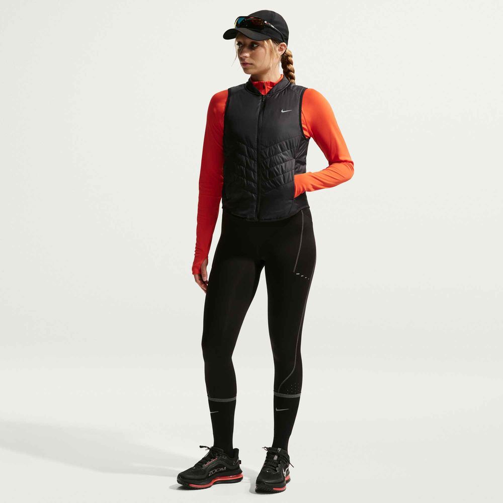 Nike W Nk Tempo Rpl Wrm Vest - black/reflective silv