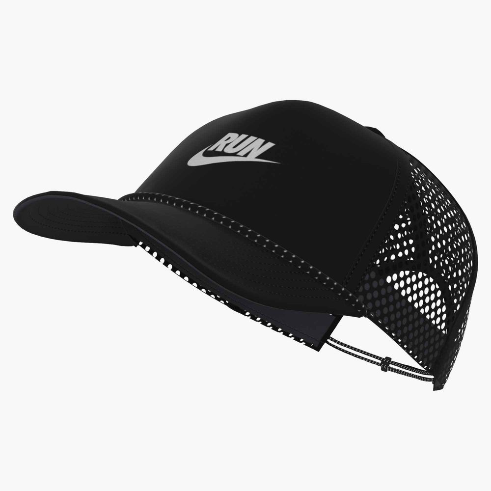 Nike U Nk Df Pro Cap Us Fb Rn Swsh - black/anthracite/reflective silv