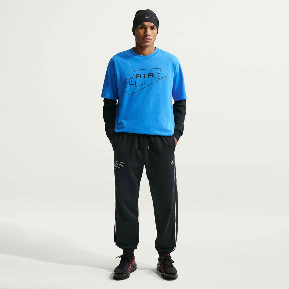 Nike Air Herren-Fleece-Jogginghose - Black / White
