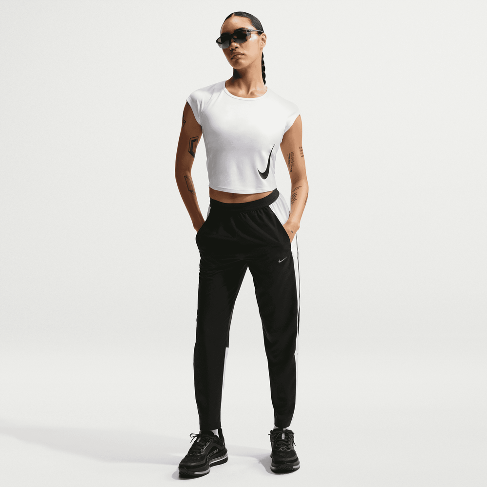 Nike W Nk Tempo Swsh Df Mr 7/8 Pant - black/white/reflective silv