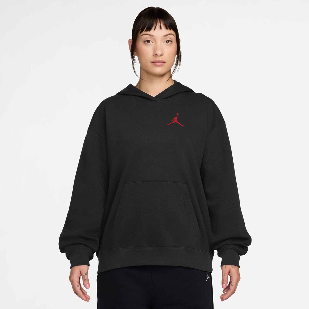 Nike W J Jumpman Flc Po 2 - black/gym red