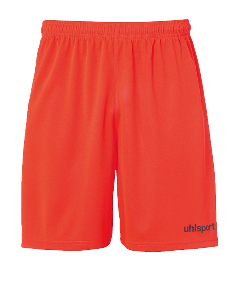 Uhlsport CENTER II SHORTS OHNE INNENSLIP - fluo rot/schwarz