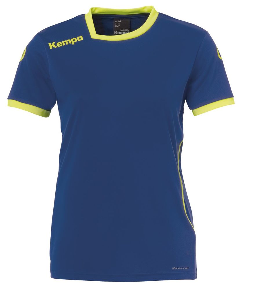 Kempa CURVE TRIKOT WOMEN - deep blau/fluo gelb