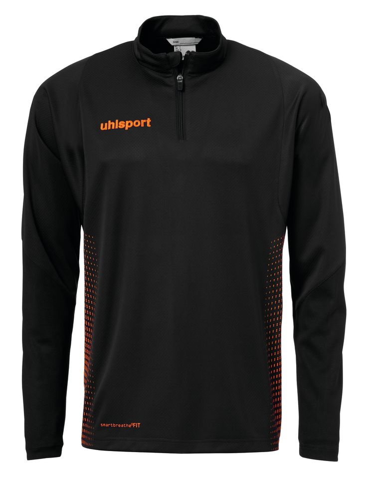 Uhlsport SCORE 1/4 ZIP TOP - schwarz/fluo orange