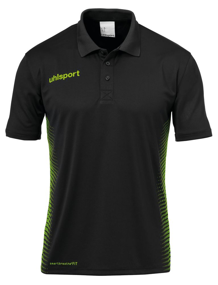Uhlsport SCORE POLO SHIRT - schwarz/fluo grün