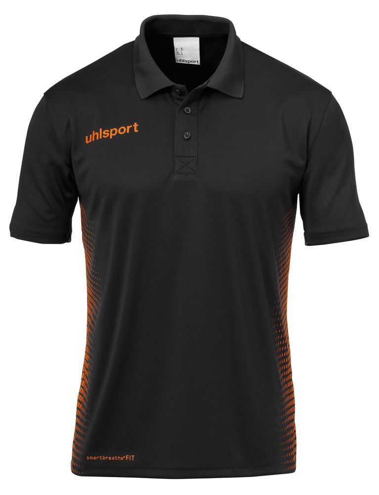 Uhlsport SCORE POLO SHIRT - schwarz/fluo orange