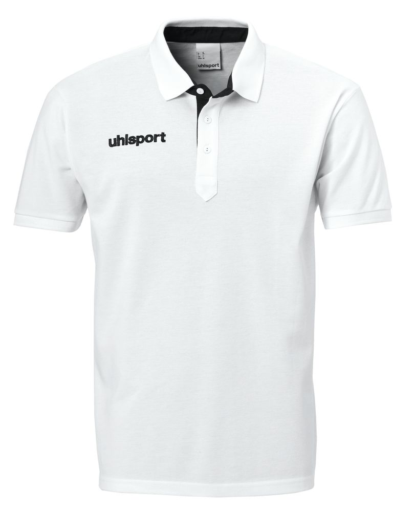 Uhlsport ESSENTIAL PRIME POLO SHIRT - weiß/schwarz