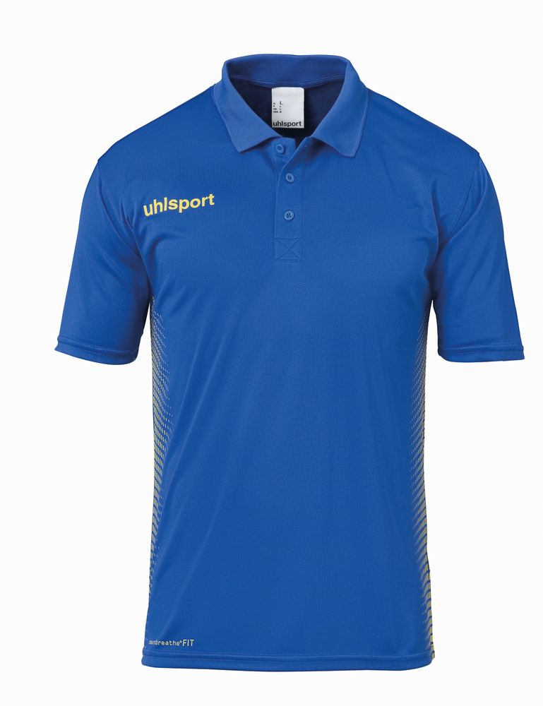 Uhlsport SCORE POLO SHIRT - azurblau/limonengelb