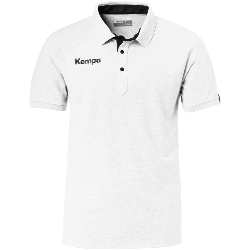 Kempa PRIME POLO SHIRT - weiß/schwarz