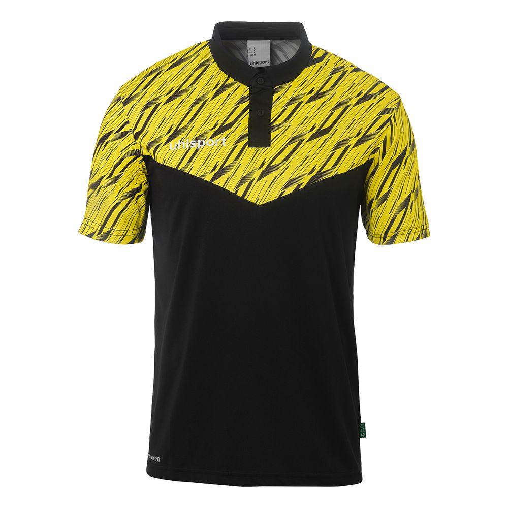 Uhlsport Progressive 28 Polo Shirt - schwarz/limonengelb