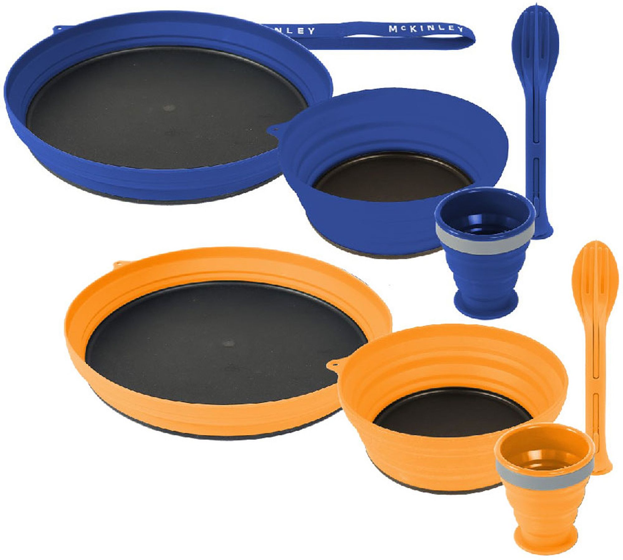 Mc KINLEY Kochgeschirr Eating set SIL I 2P - BLUE DARK/ORANGE
