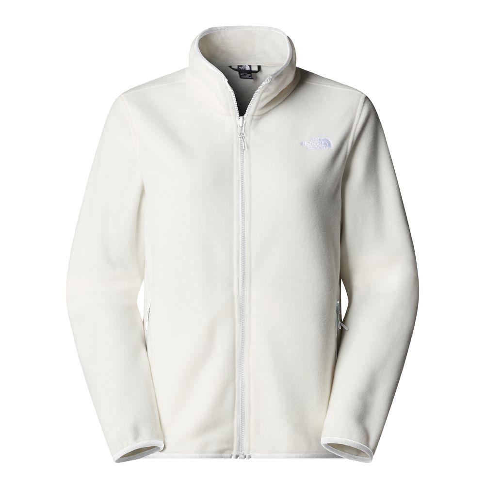 The North Face  W GLACIER FLEECE JACKET - WHITE DUNE