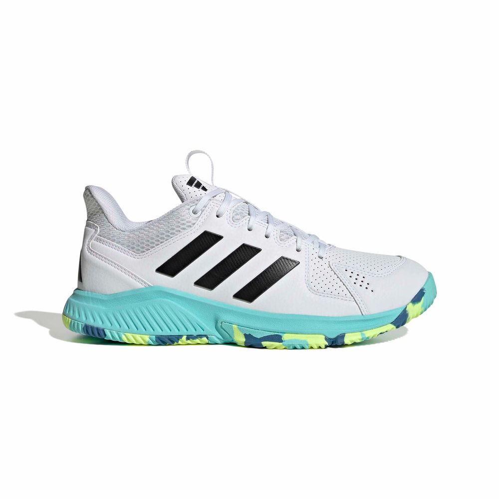 adidas Court Flight - ftwwht/cblack/flaaqu