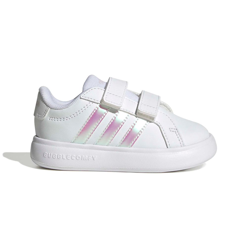 adidas Grand Court 3.0 Bubble Cf I - ftwwht/irides/almpnk