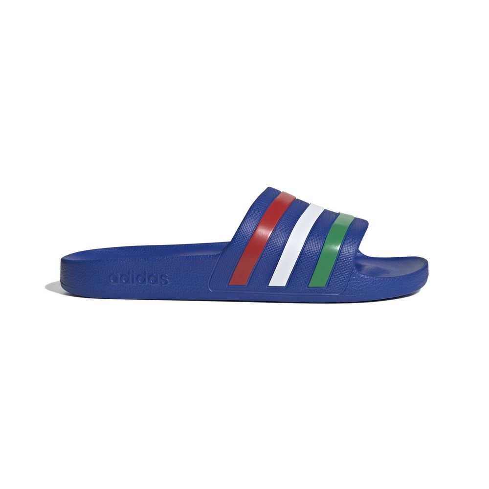 adidas Adilette Aqua - boblue/green/ftwwht