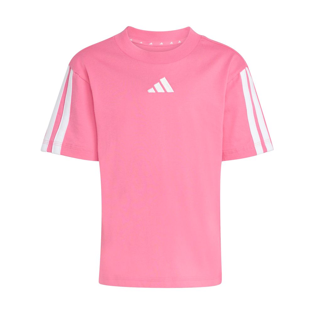adidas Lk 3S Tee 160 - pnkfus/white