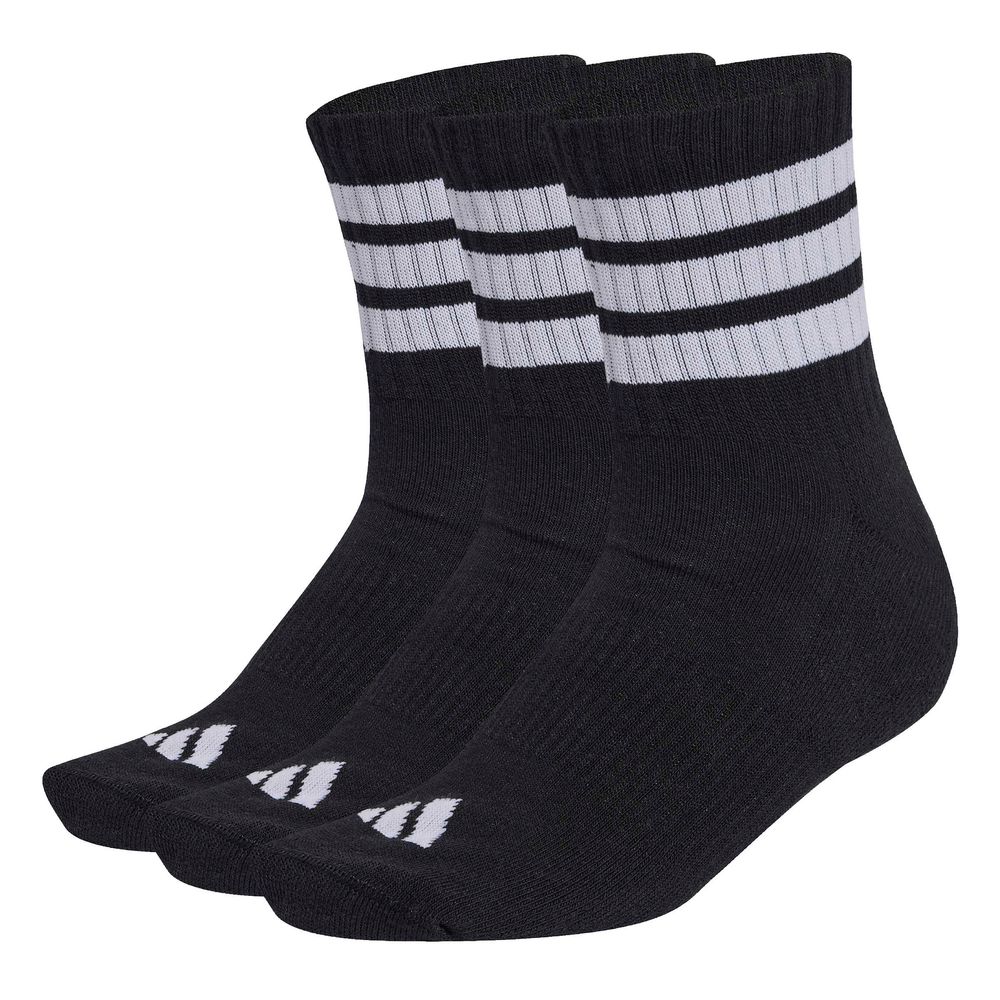 adidas 3S Ess C Mid 3P - black/white/white
