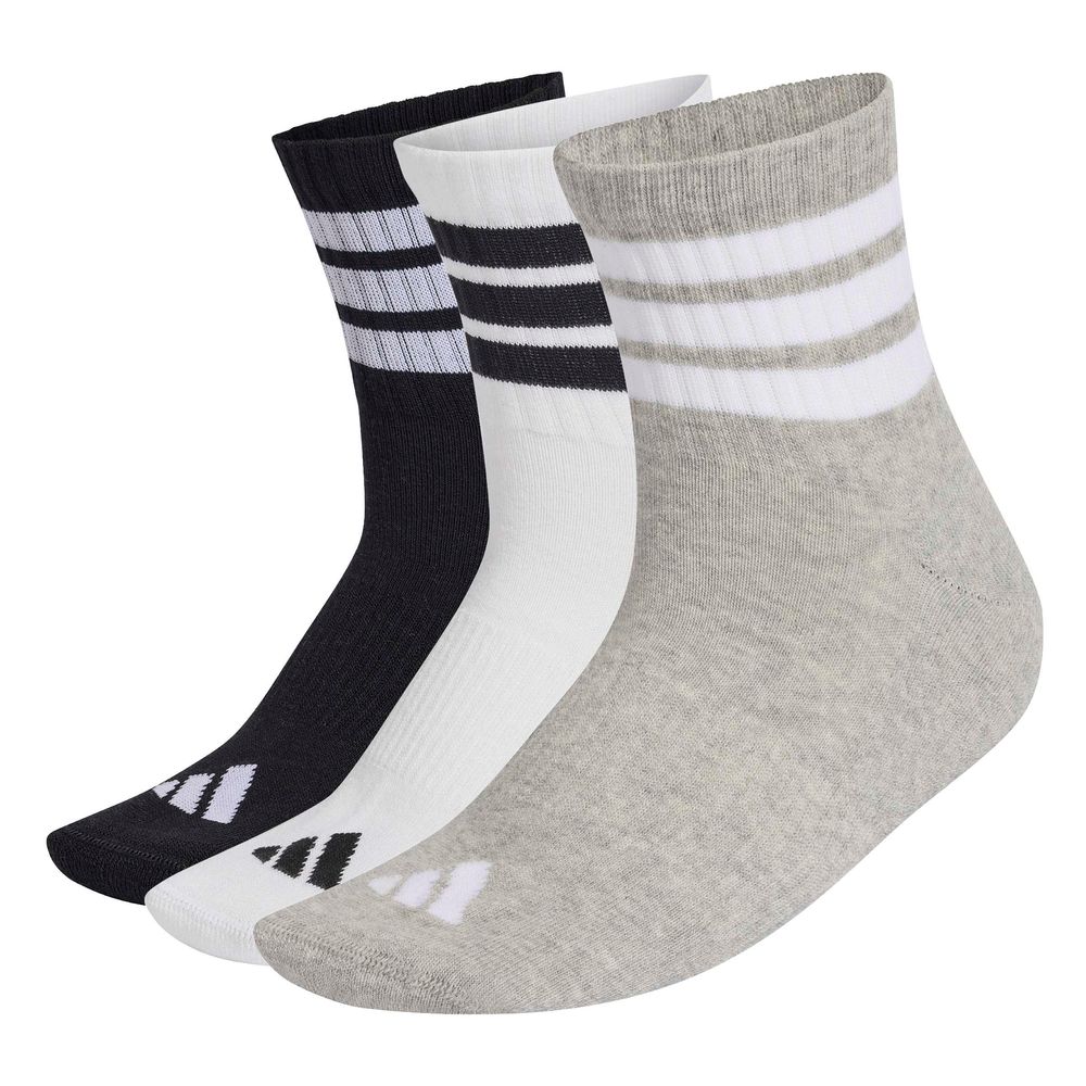 adidas 3S Ess C Mid 3P - mgreyh/white/black