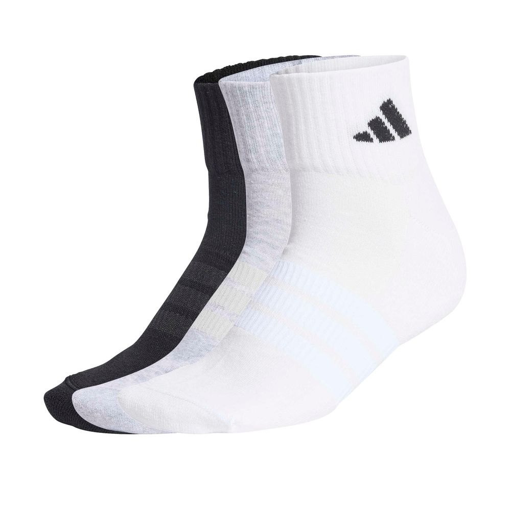 adidas C Ess Ank 3P - mgreyh/white/black