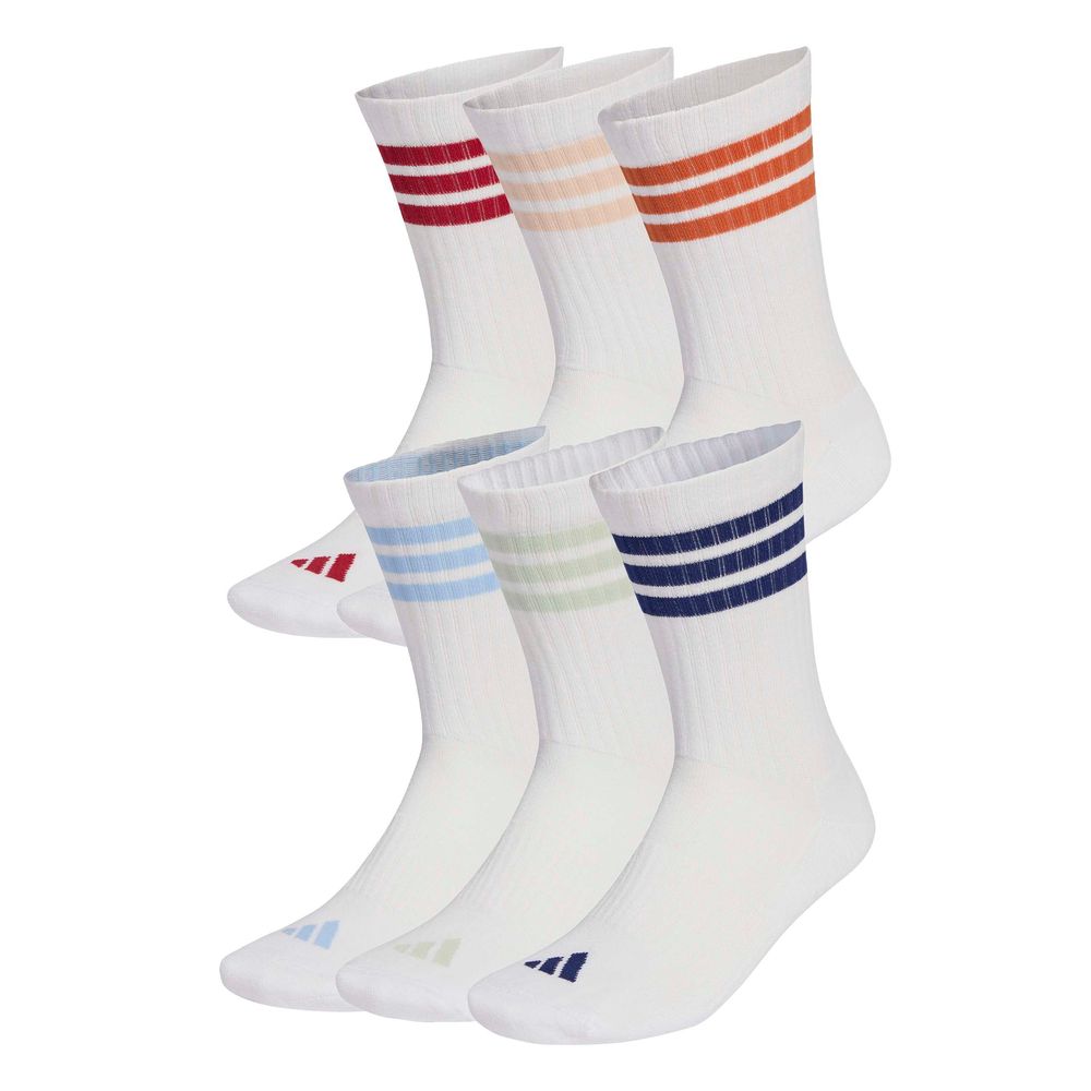 adidas 3S Ess C Crw 6P - white/actmar/foxora/d