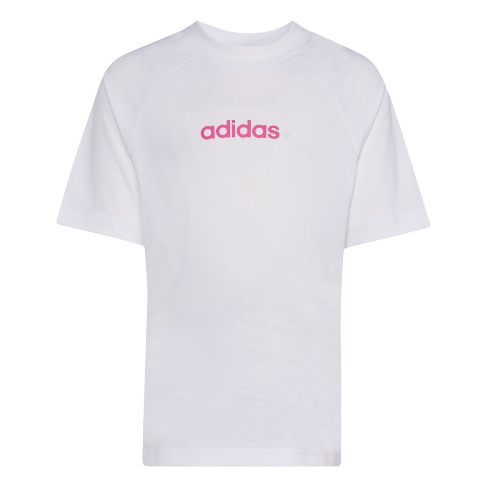 adidas Lk Lin Tee 160 - white/pnkfus