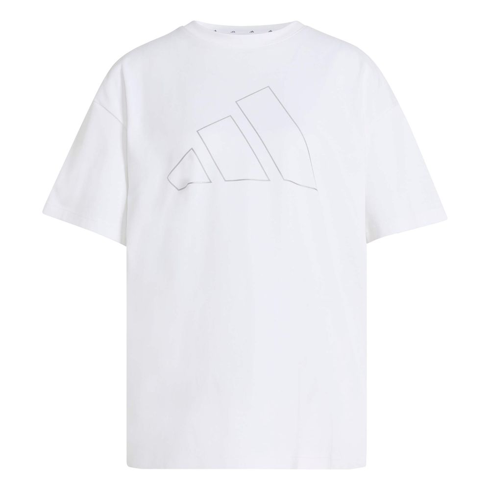 adidas Pwr Ess Logo T - white