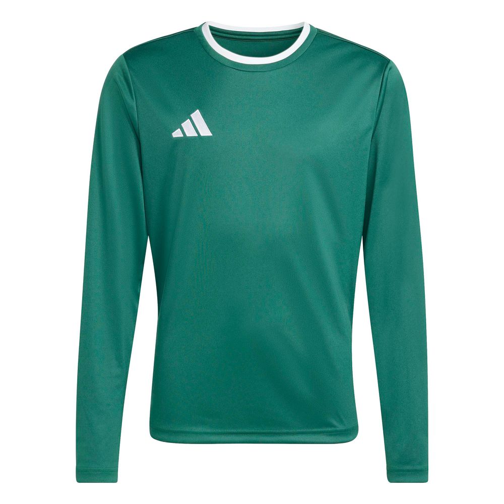 adidas Entrada 26 Jsy Ls Y Kinder - drkgrn/white