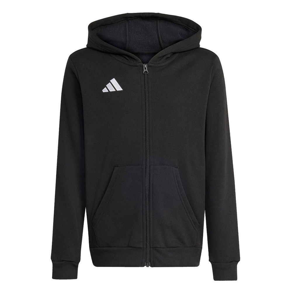 adidas Entrada 26 Fz Hood Y Kinder - black/white