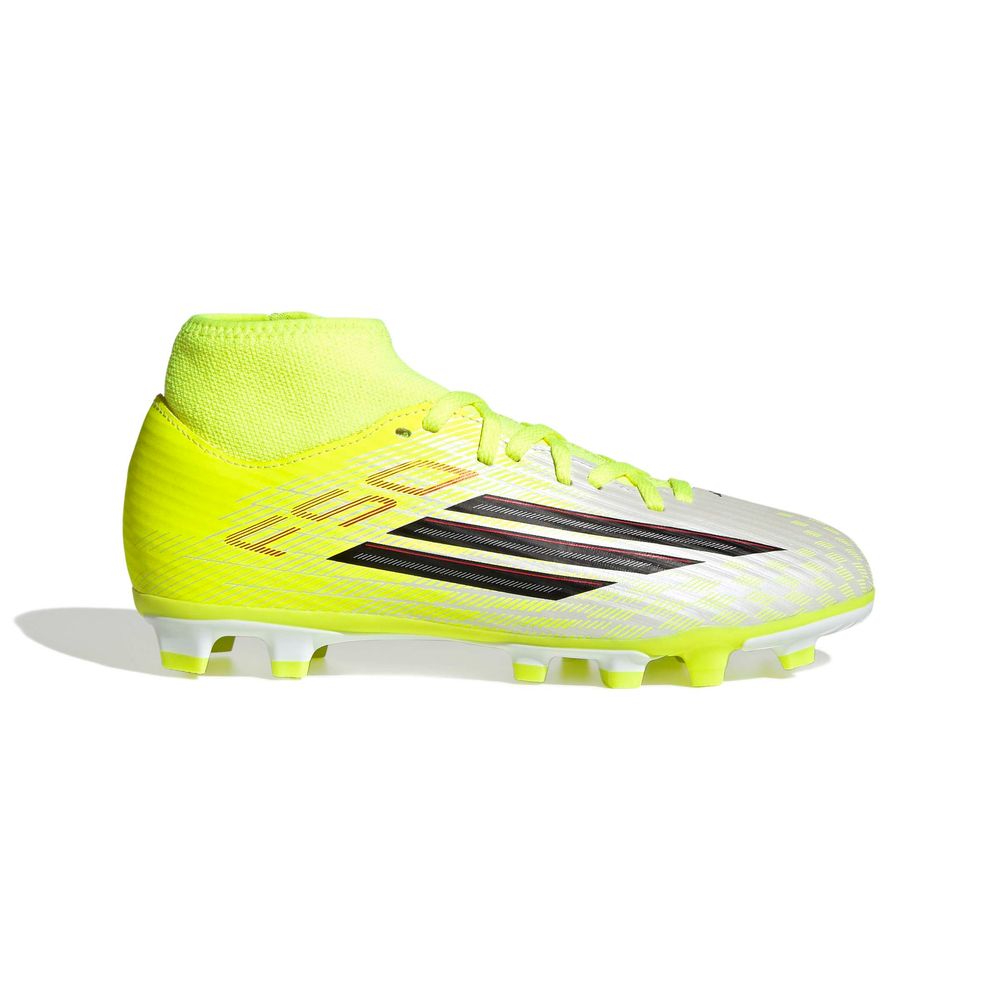 adidas F50 Club Mid Fg/Mg J - tesoye/cblack/lucred