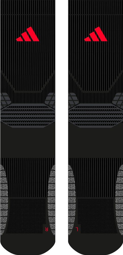 adidas Select Socks - black/lucred