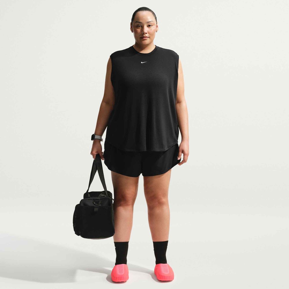 Nike One Relaxed Dri-FIT-Tanktop (Damen) (große Größen) - Black / White