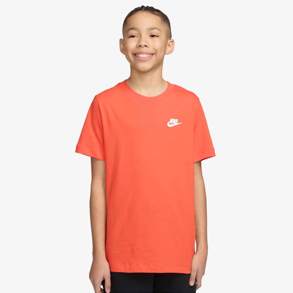 Nike Nike Sportswear Big Kids' T-Shirt - turf orange/white