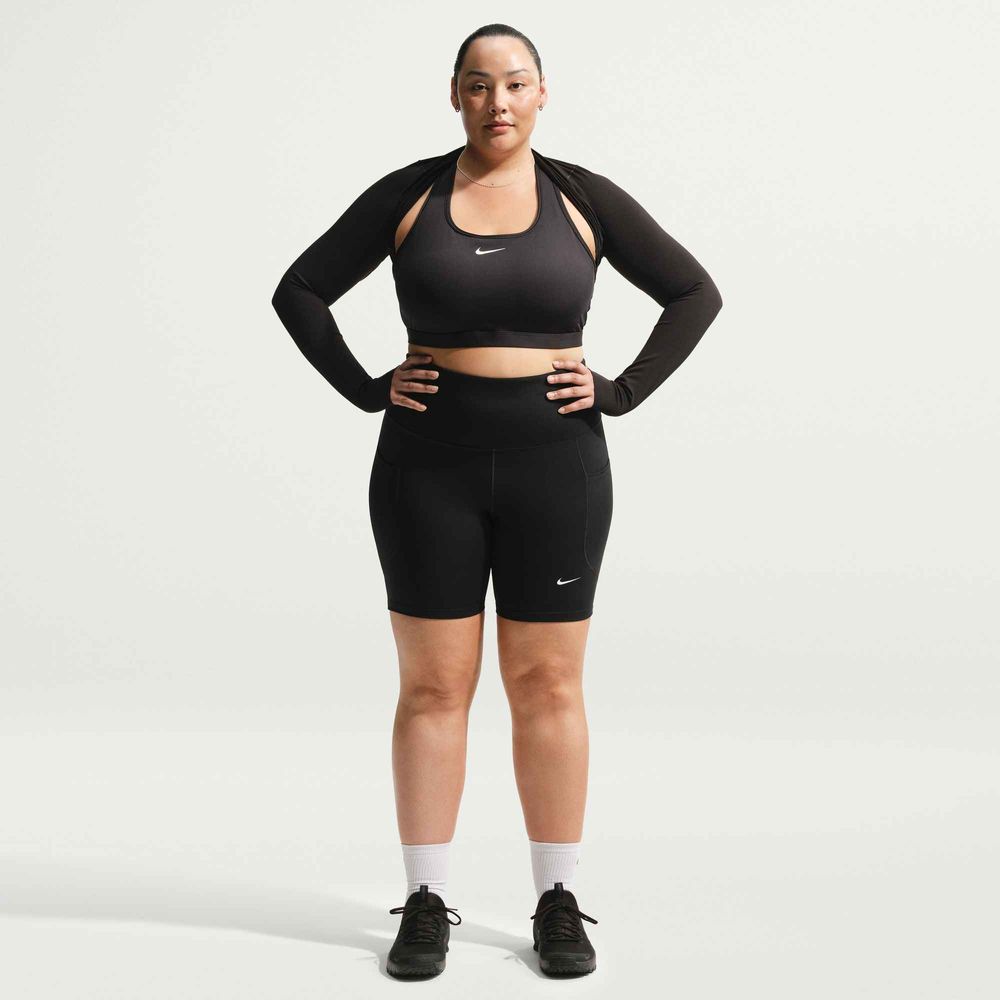 Nike Nike One Women'S High-Waisted 8" Bi - black/white