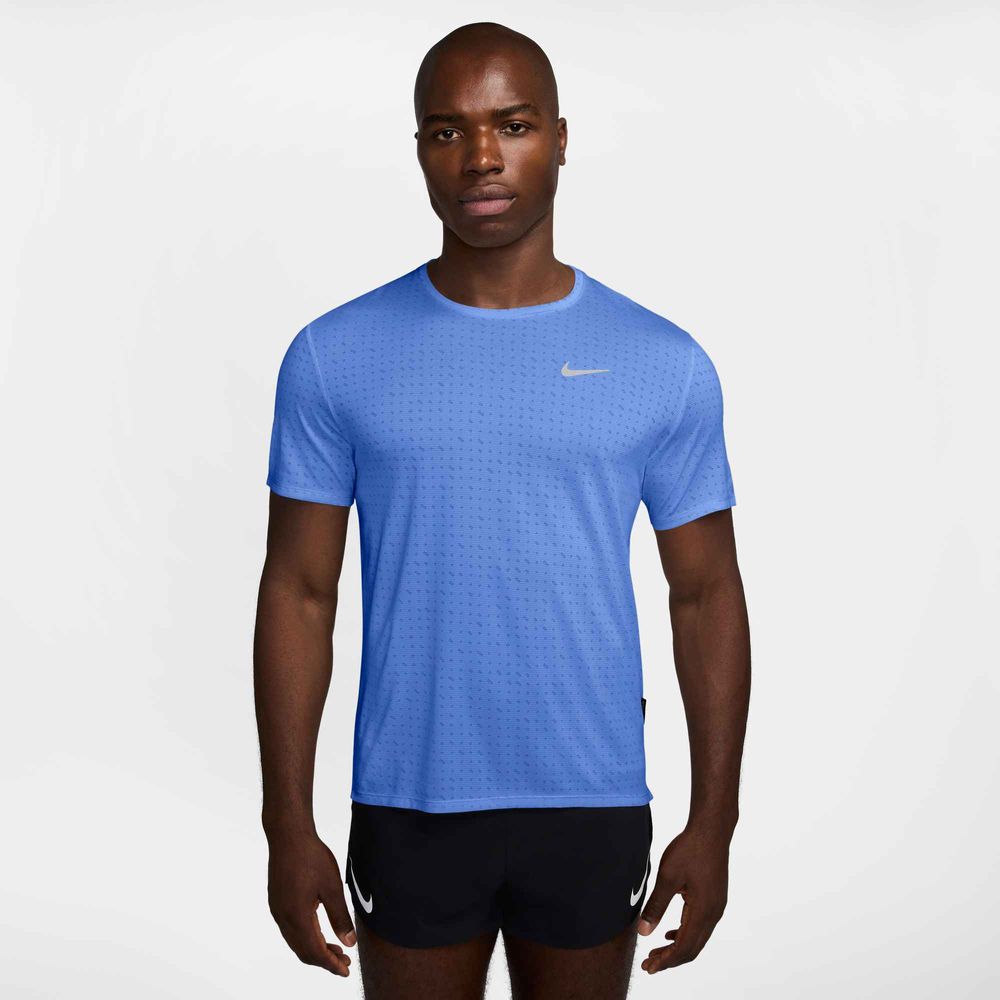 Nike Miler Breathe Dri-FIT Kurzarm-Laufoberteil für Herren - Royal Pulse / Reflective Silv
