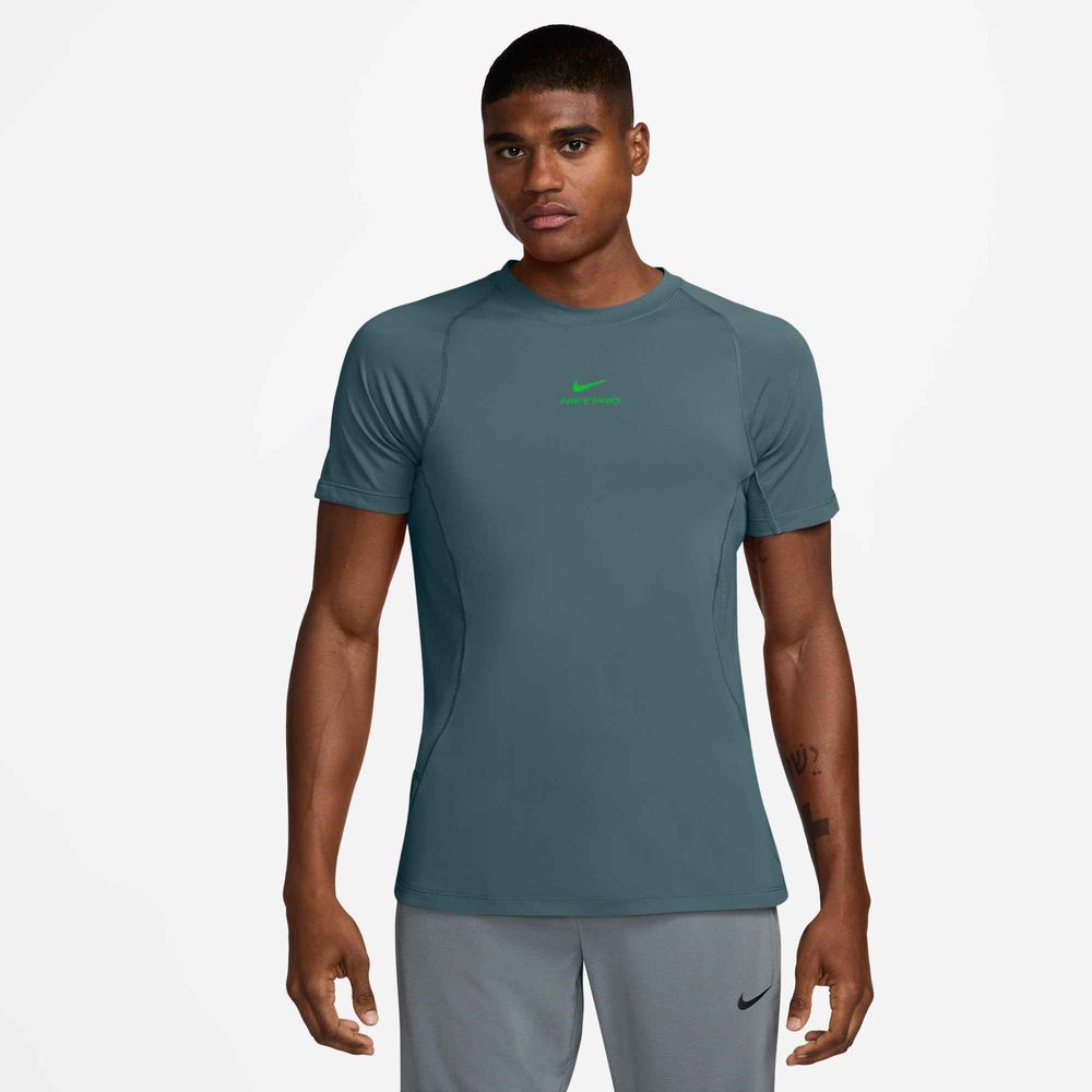 Nike Nike Pro Training Men'S Dri-Fit Sho - mineral slate/green strike
