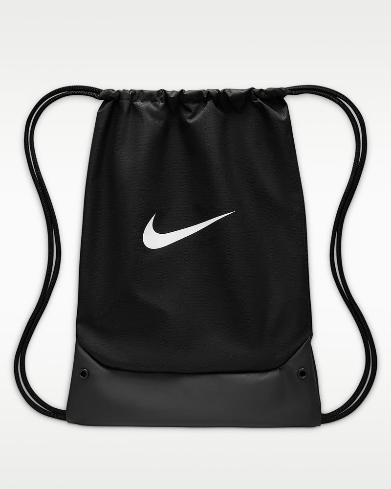 Nike Brasilia Tasche mit Kordelzug (18 l) - Black / White
