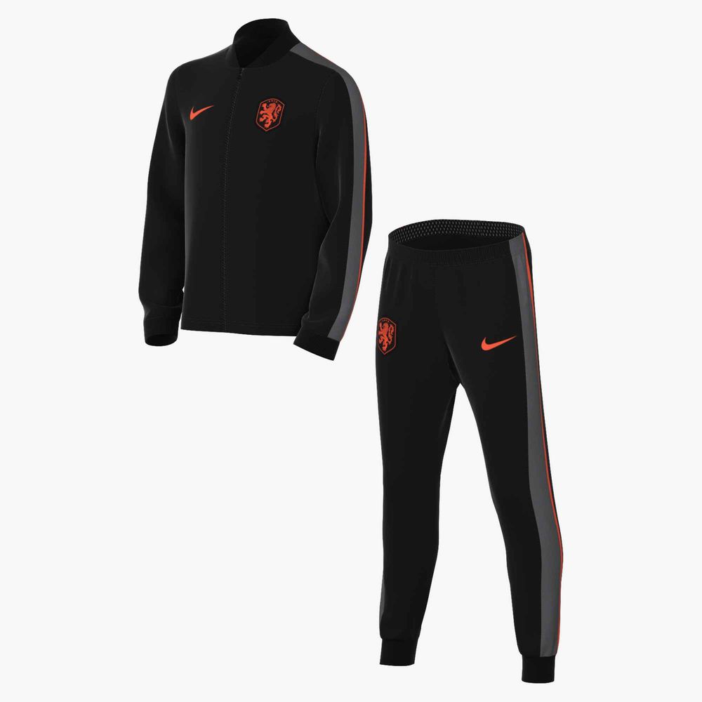 Nike Niederlande Strike Dri-FIT Fußball-Trainingsanzug für Babys/Kleinkinder Kinder - Black / Hyper Crimson